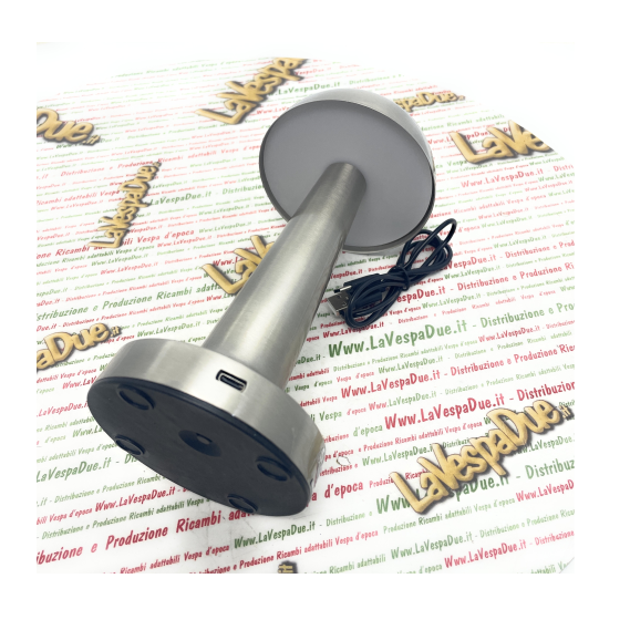 Lampa de birou, At Performance, portabila ciupercuta, 22 cm, Agintie